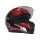 Casco Cerrado Risky Alessia Fire Grecas Negro / Blanco / rojo Extragrande XL c/gafas Certificado ECE